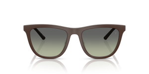 Oliver Peoples R-9 avec une monture Terre d’ombre semi-mat et des verres Vert - L'image 2