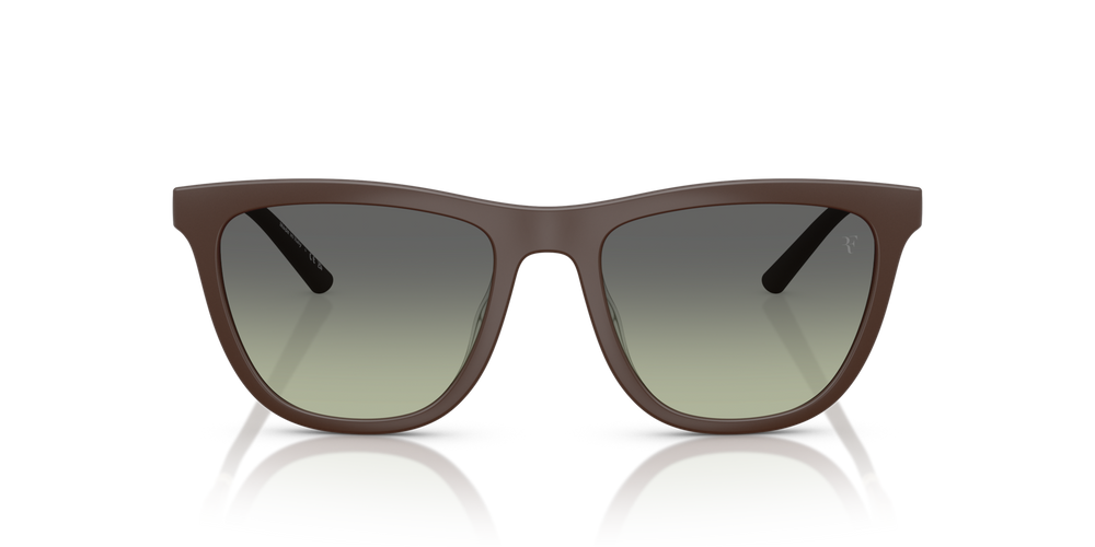 Oliver Peoples R-9 with Semi-Matte Umber frame and Green lenses - image 2