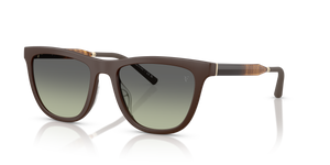 Oliver Peoples R-9 avec une monture Terre d’ombre semi-mat et des verres Vert - L'image 1