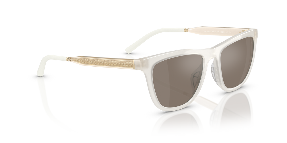 Sie Oliver Peoples R-9 mit Weiß warm Gestell und Braun Gläsern - Das Bild 3