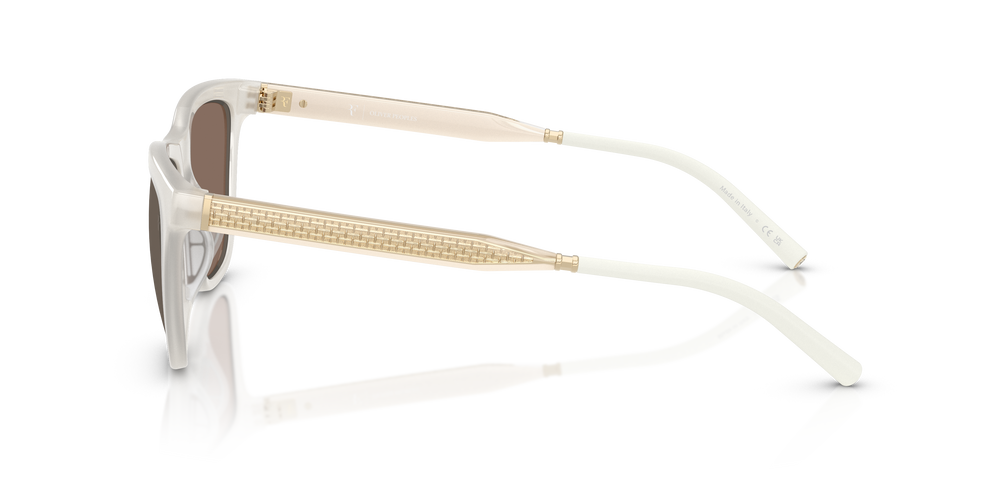 Oliver Peoples R-9 with Warm White frame and Brown lenses - Image 4