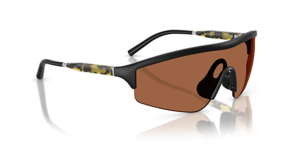 Sie Oliver Peoples R-7 mit Halbmatt Schwarz Gestell und Orange Gläsern - Bild 3