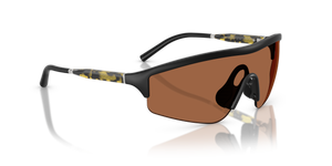 Sie Oliver Peoples R-7 mit Halbmatt Schwarz Gestell und Orange Gläsern - Bild 3