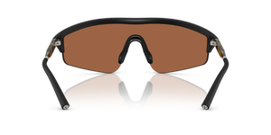 Oliver Peoples R-7 con montatura Nero Semiopaco e lenti  Arancione - L'immagine 5