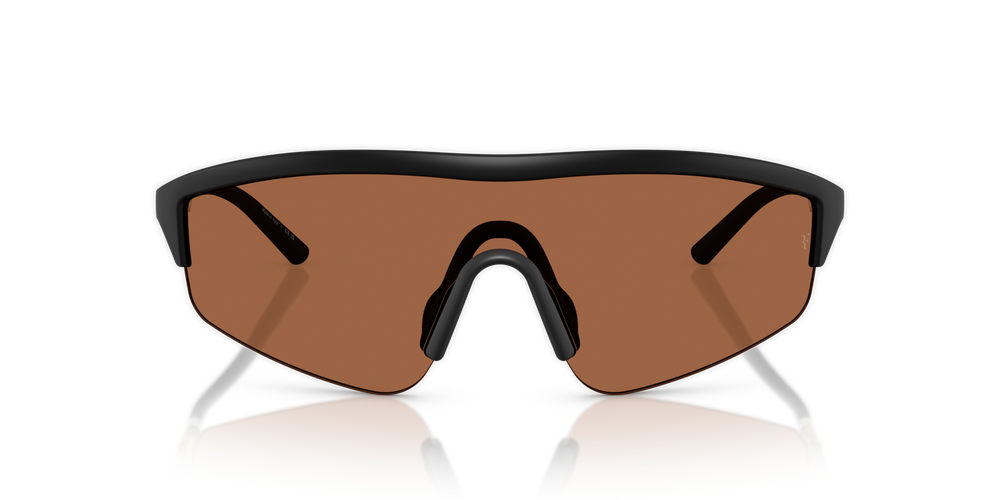 Oliver Peoples R-7、セミ-マットブラックフレーム、オレンジレンズ - 画像 2
