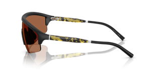Oliver Peoples R-7 con montatura Nero Semiopaco e lenti  Arancione - L'immagine 4