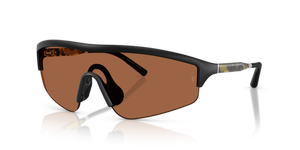 Oliver Peoples R-7 con montatura Nero Semiopaco e lenti  Arancione - L'immagine 1