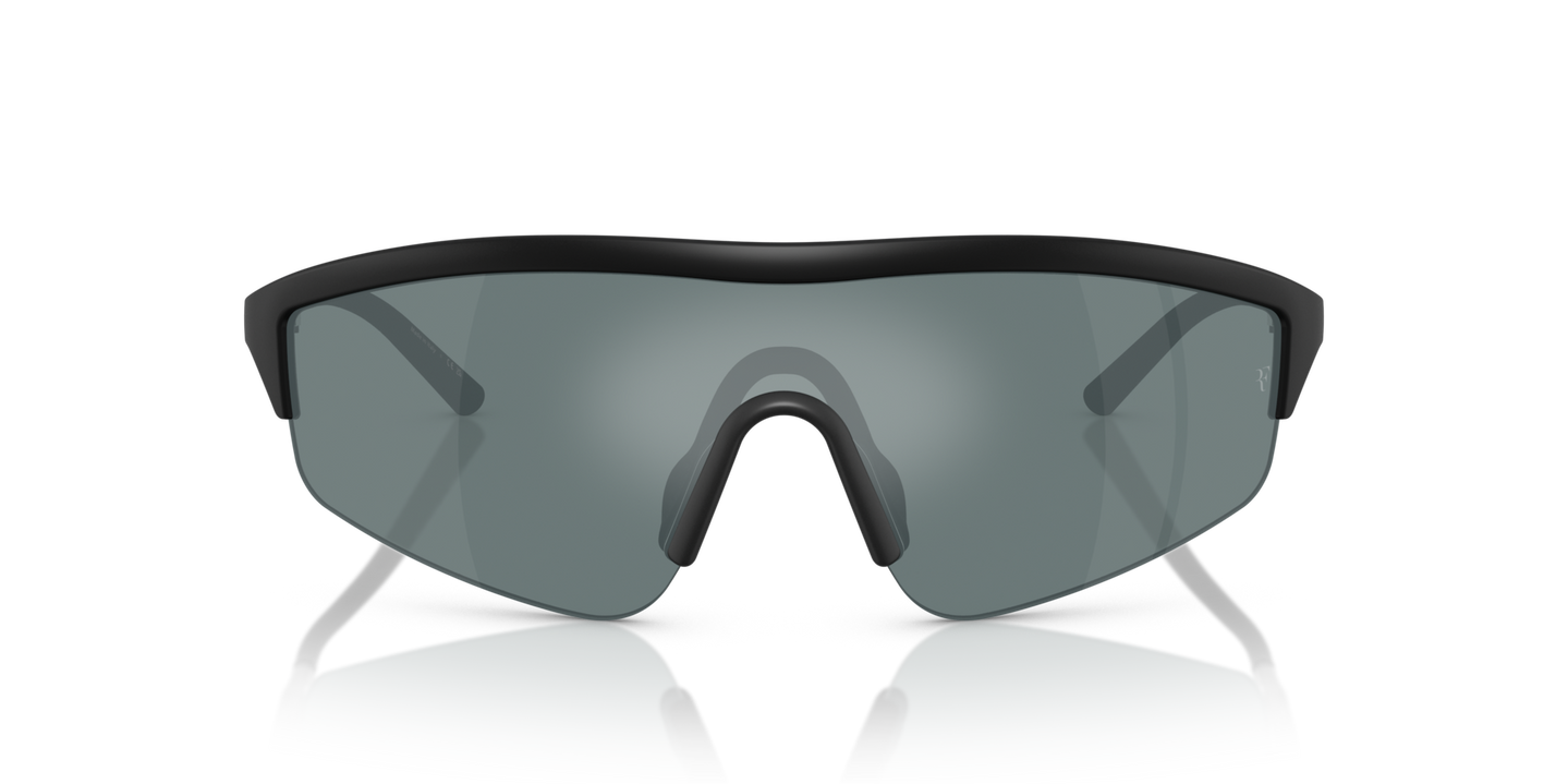 Oliver Peoples R-7 con montura Negro Semimate y lentes Gris - Imagen Material de primera