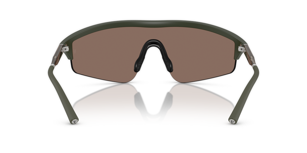 Sie Oliver Peoples R-7 mit Rauchgrün halbmatt Gestell und Braun Gläsern - Bild 5