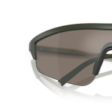 Oliver Peoples R-7 with Semi-Matte Green Smoke frame and Brown lenses - Variant