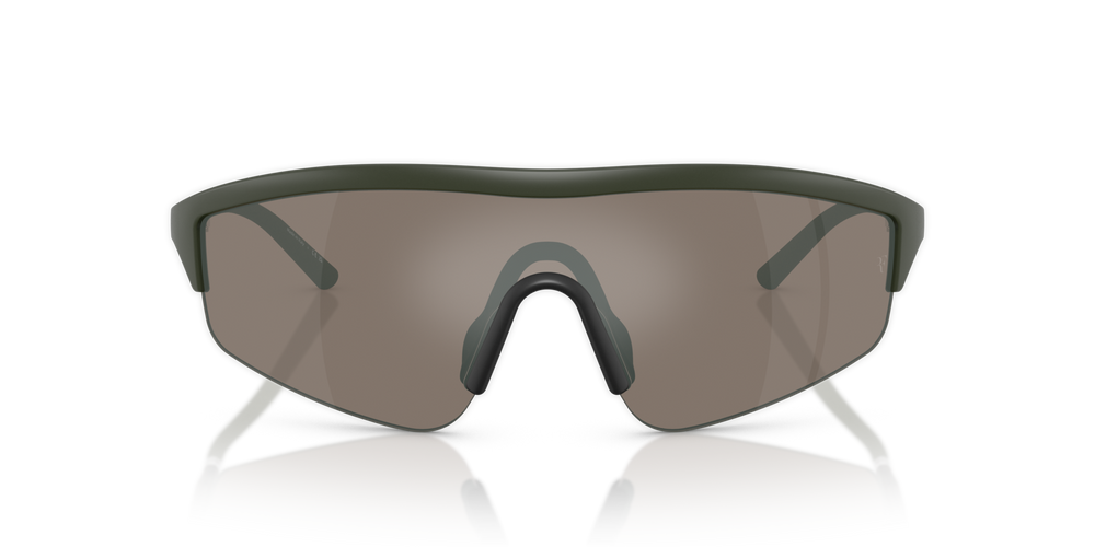 Oliver Peoples R-7 con montatura Verde Fumé Semi-Opaco e lenti  Marrone - immagine 2