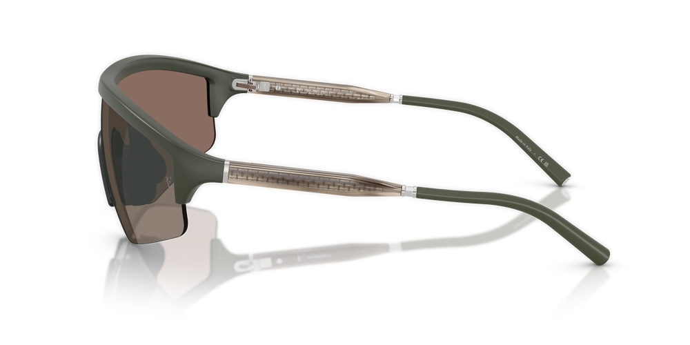Sie Oliver Peoples R-7 mit Rauchgrün halbmatt Gestell und Braun Gläsern - Bild 4