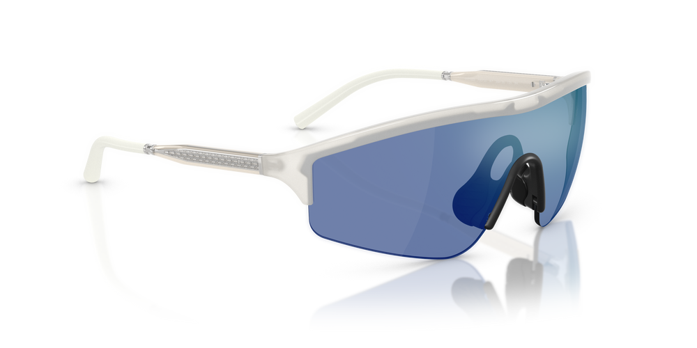 Oliver Peoples R-7 con montatura Bianco Caldo e lenti  Blu - L'immagine 3