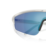 Oliver Peoples R-7 with Warm White frame and Blue lenses - Variant