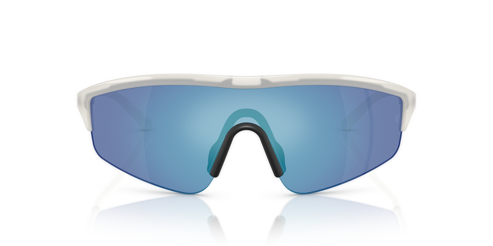 Oliver Peoples R-7 with Warm White frame and Blue lenses - image 2