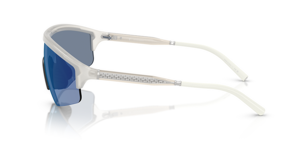 Oliver Peoples R-7 with Warm White frame and Blue lenses - Image 4