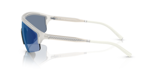 Oliver Peoples R-7 with Warm White frame and Blue lenses - Image 4