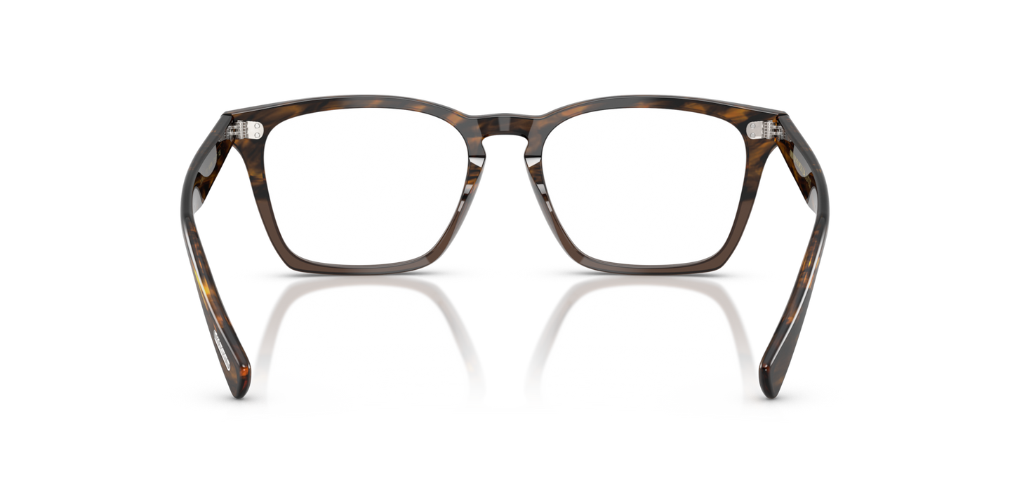 Oliver Peoples Rafkin mit Sedona Rot/Taupe Verlauf Gestell - Bild Stegplättchen