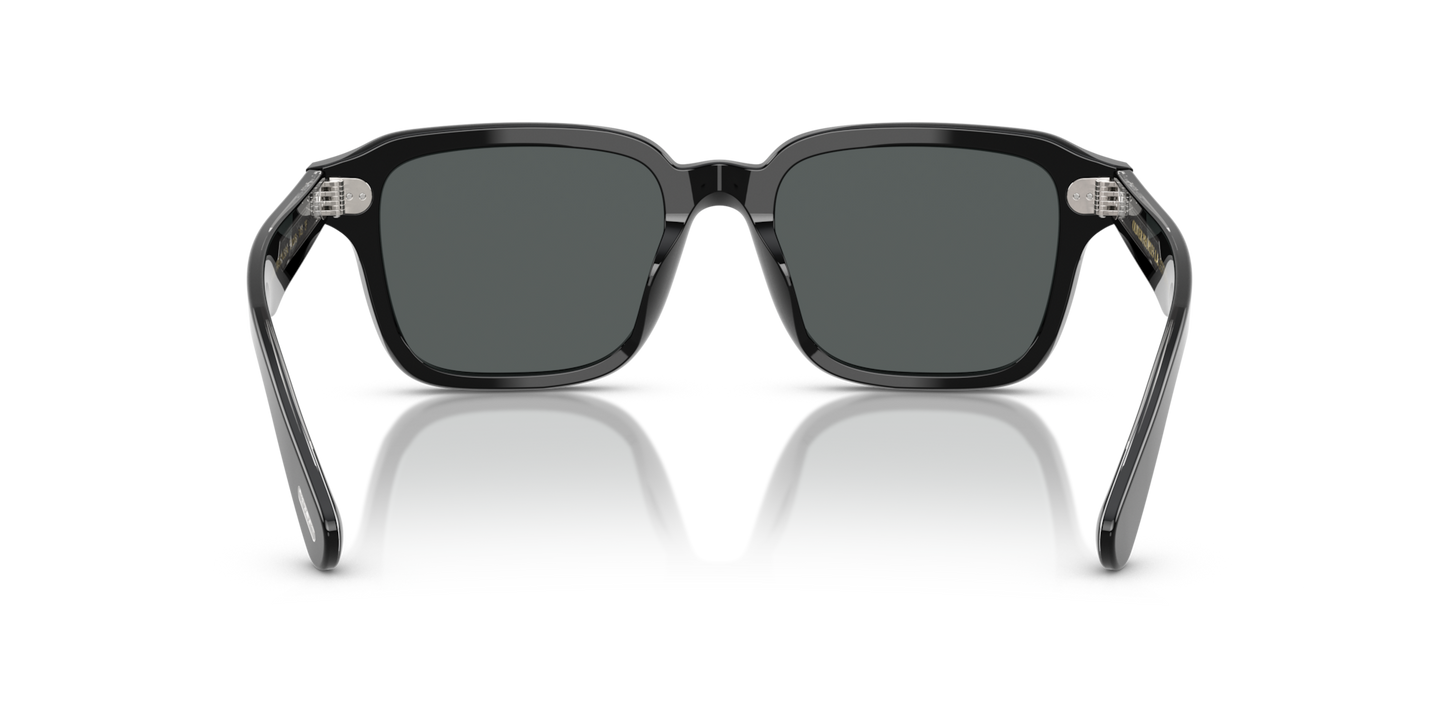 Oliver Peoples Errisson Sun with Black frame and Grey lenses - Image Nosepads