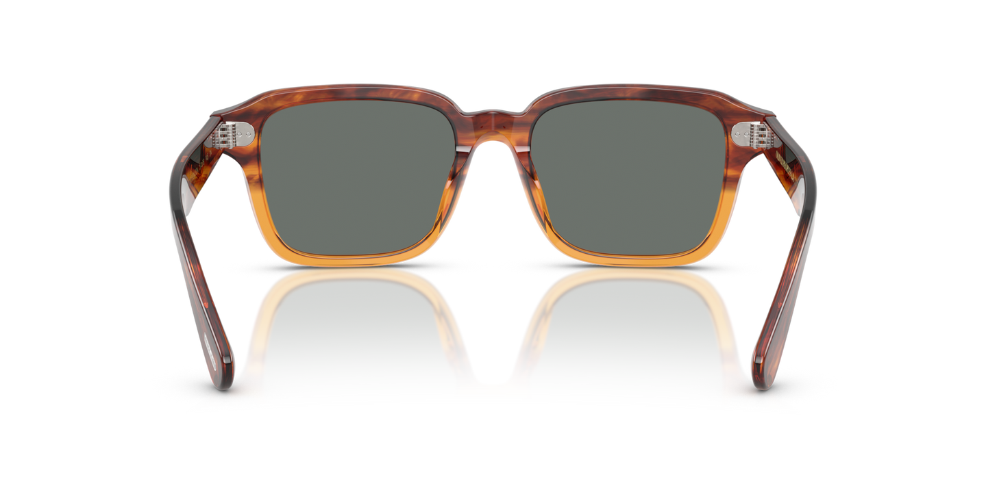 Oliver Peoples Errisson Sun con montatura Dark Amber Gradient e lenti  Blu - Immagine Naselli