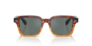 Sie Oliver Peoples Errisson Sun mit Dark Amber Gradient Gestell und Blau Gläsern - Bild 2
