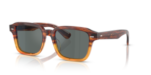 Oliver Peoples Errisson Sun con montatura Dark Amber Gradient e lenti  Blu - immagine 1
