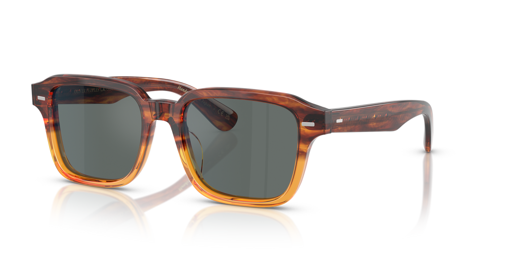 Oliver Peoples Errisson Sun con montatura Dark Amber Gradient e lenti  Blu - immagine 4