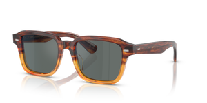 Oliver Peoples Errisson Sun con montatura Dark Amber Gradient e lenti  Blu - immagine 1