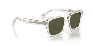 Oliver Peoples Errisson Sun avec une monture Gravier et des verres Vert - L'image 3