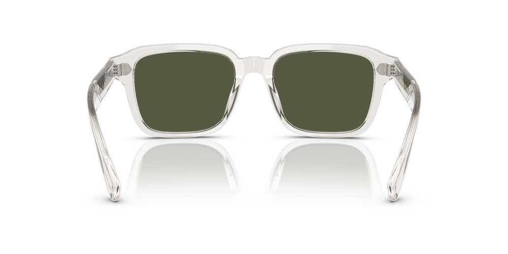 Oliver Peoples Errisson Sun avec une monture Gravier et des verres Vert - L'image 5