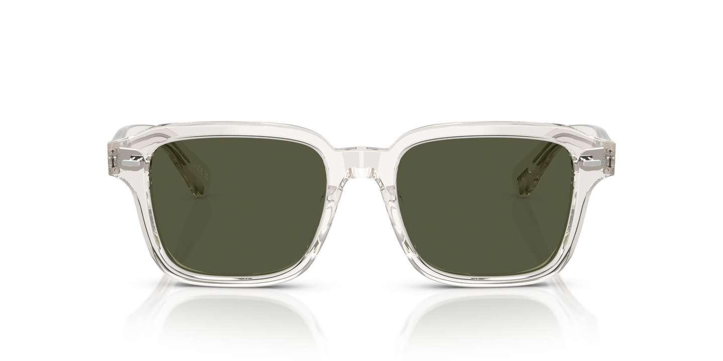 Oliver Peoples Errisson Sun with Gravel frame and Green lenses - Image Material 