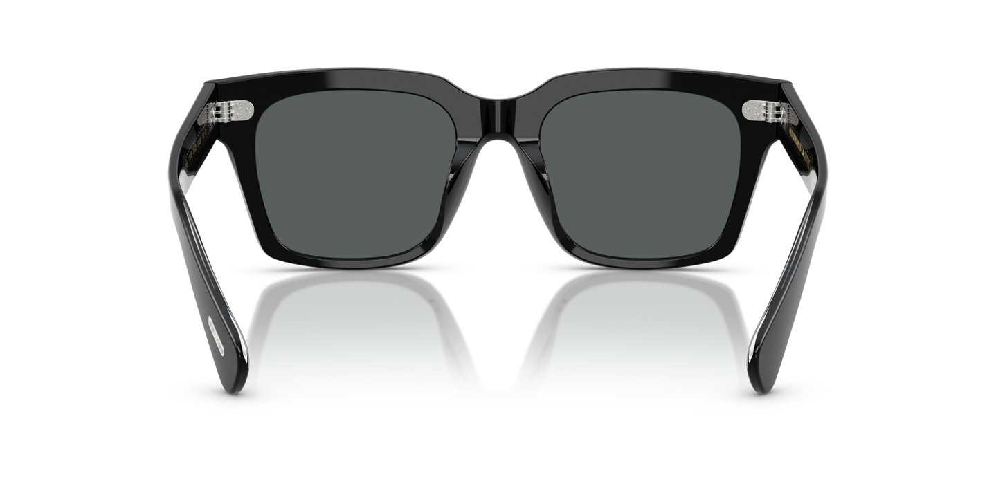 Oliver Peoples Ollice with Black frame and Grey lenses - Image Nosepads