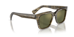 Oliver Peoples Ollice with Soft Olive Bark frame and Green lenses - Image 3