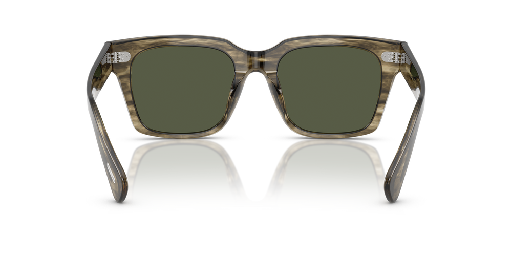 Sie Oliver Peoples Ollice mit Soft Olivgrün Bark Gestell und Grün Gläsern - Das Bild 5