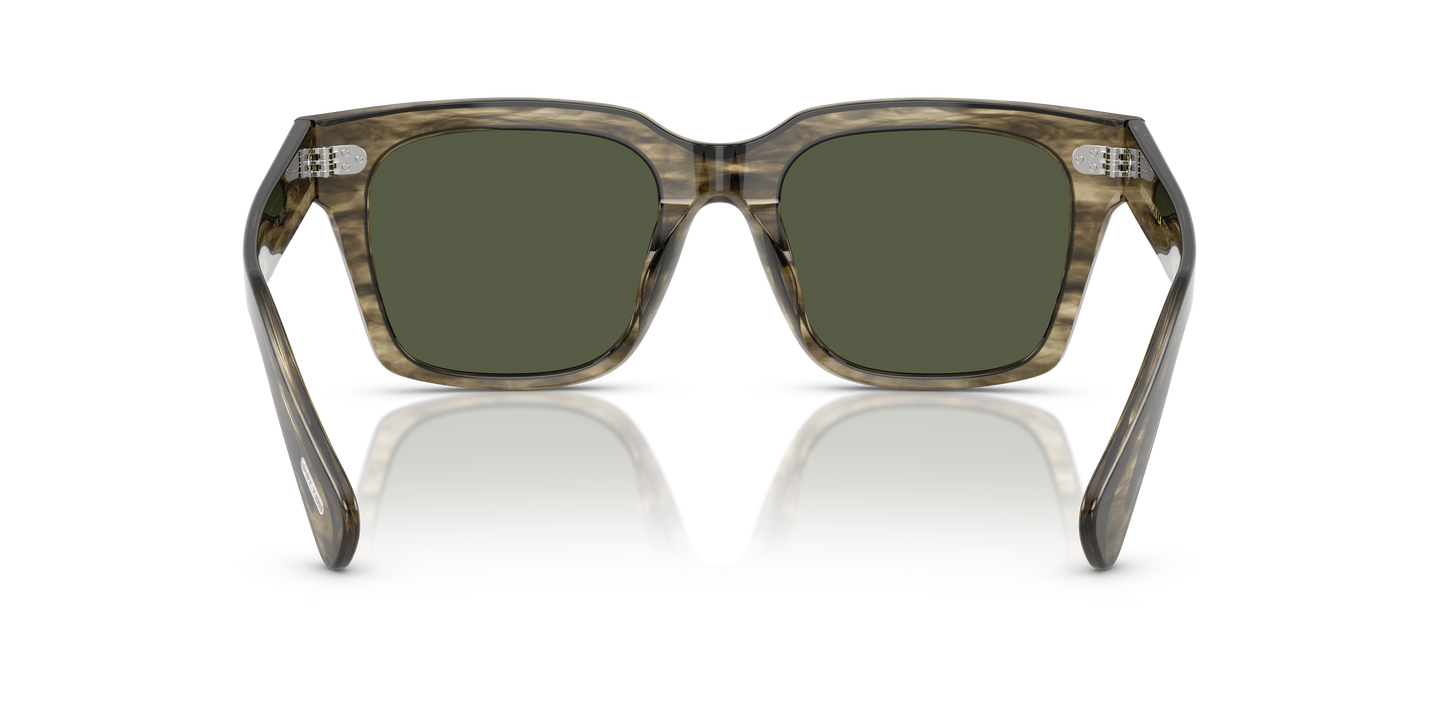 Oliver Peoples Ollice with Soft Olive Bark frame and G-15 Goldtone