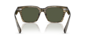 Oliver Peoples Ollice with Soft Olive Bark frame and Green lenses - Image 5