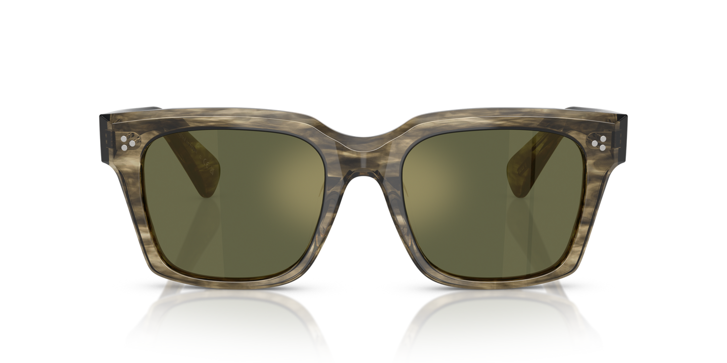 Oliver Peoples Ollice with Soft Olive Bark frame and G-15 Goldtone