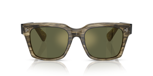 Oliver Peoples Ollice with Soft Olive Bark frame and Green lenses - Image 2