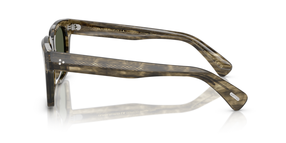 Oliver Peoples Ollice with Soft Olive Bark frame and Green lenses - Image 4