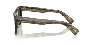 Sie Oliver Peoples Ollice mit Soft Olivgrün Bark Gestell und Grün Gläsern - Das Bild 4