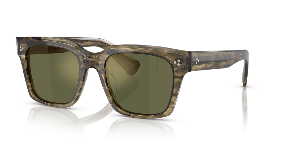 Oliver Peoples Ollice with Soft Olive Bark frame and Green lenses - Image 4