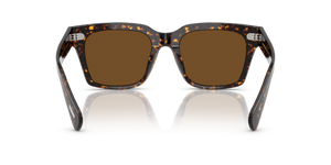 Oliver Peoples Ollice avec une monture Écaille de tortue Atago et des verres Brun - L'image 5