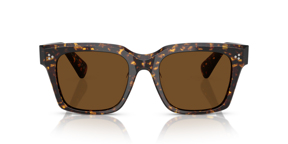 Oliver Peoples Ollice avec une monture Écaille de tortue Atago et des verres Brun - image 2