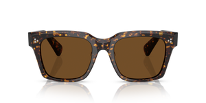 Oliver Peoples Ollice avec une monture Écaille de tortue Atago et des verres Brun - L'image 2