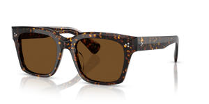 Oliver Peoples Ollice avec une monture Écaille de tortue Atago et des verres Brun - L'image 1