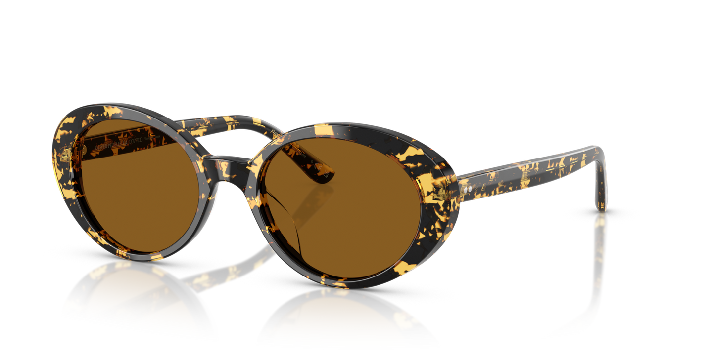 Oliver Peoples Lumar con montatura Tokyo Tartarugato e lenti  Marrone - Immagine Perni