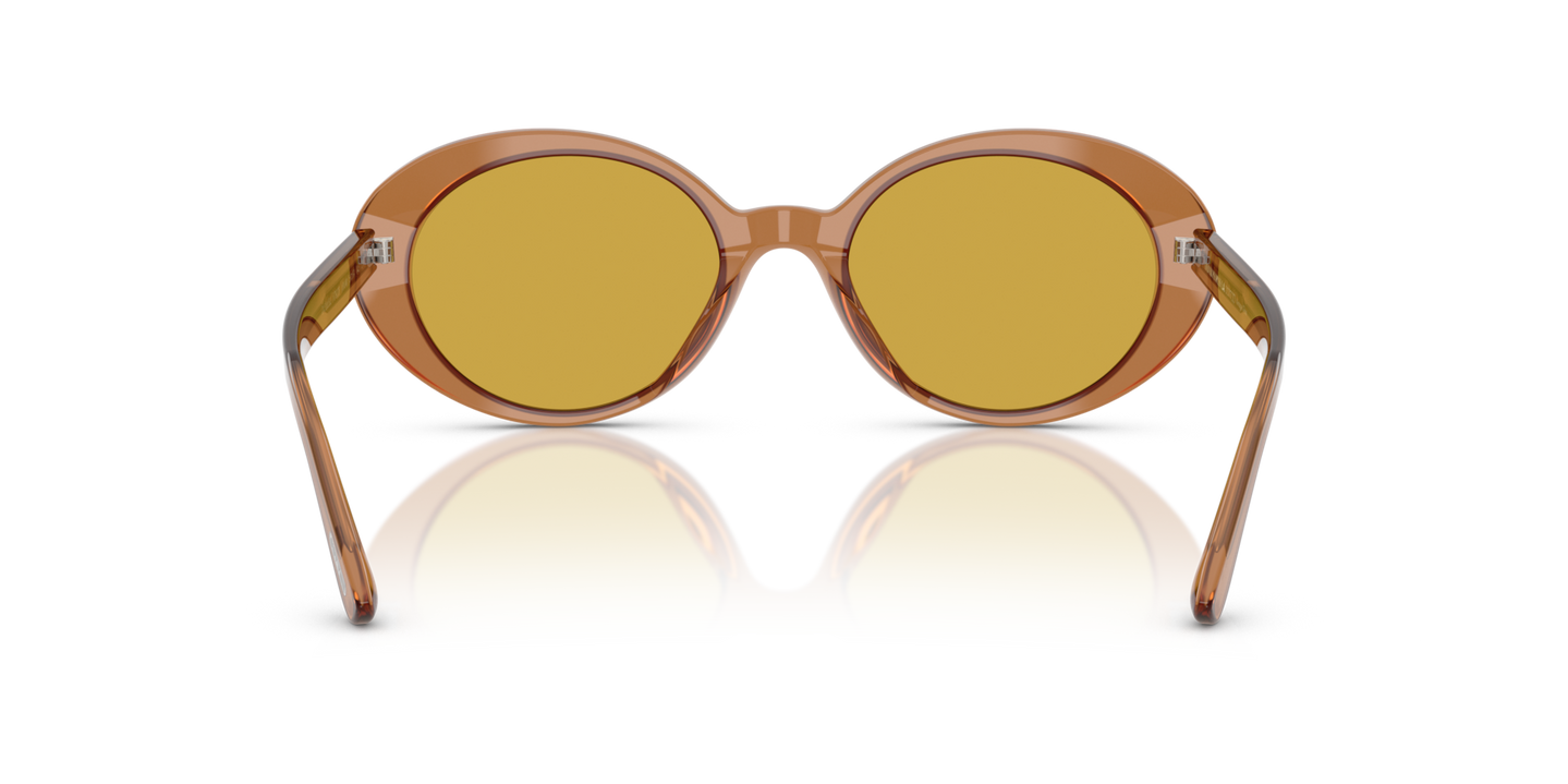 Oliver Peoples Lumar with Carob frame and Yellow lenses - Image Nosepads