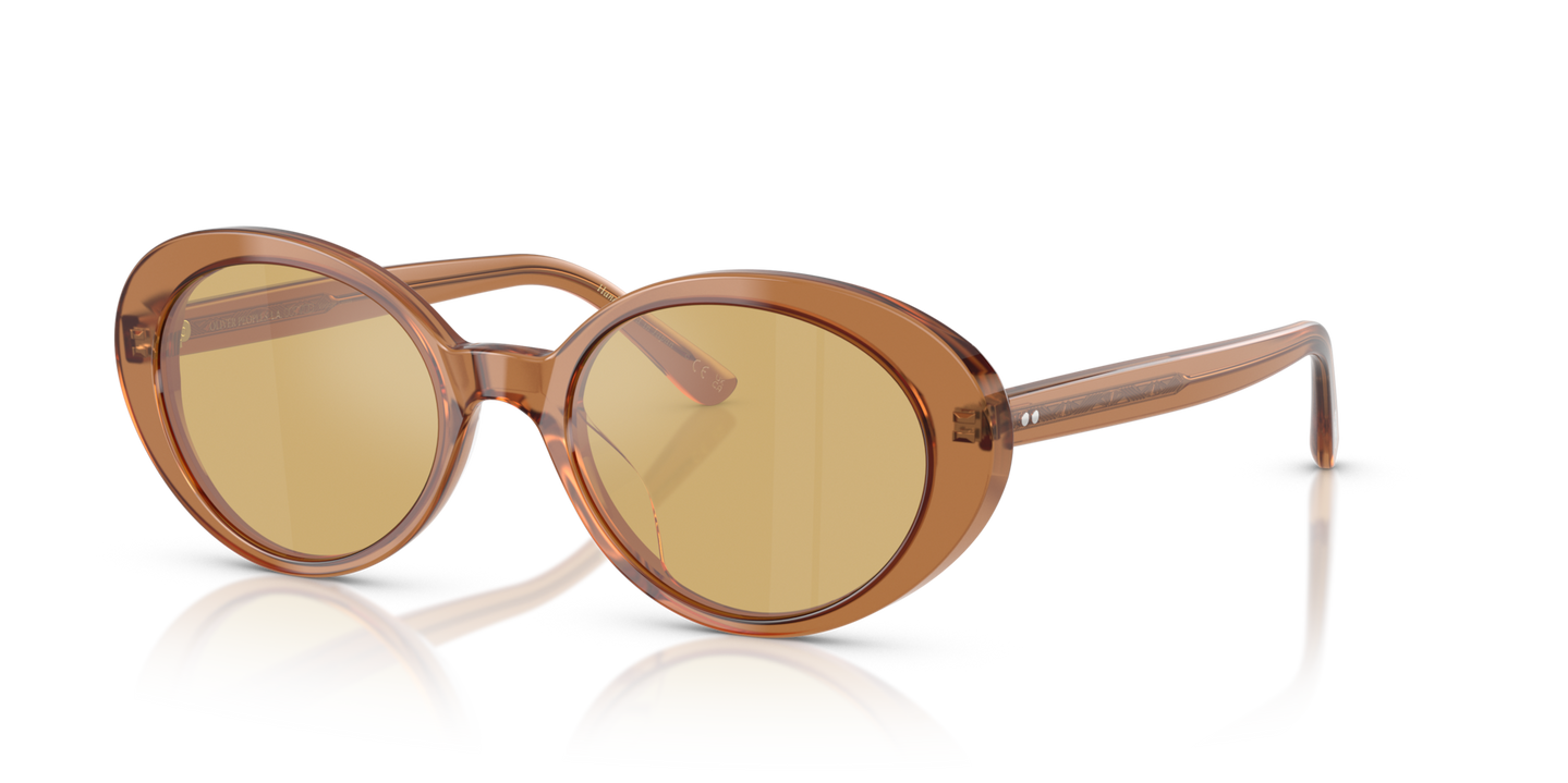 Oliver Peoples Lumar with Carob frame and Yellow lenses - Image Pins