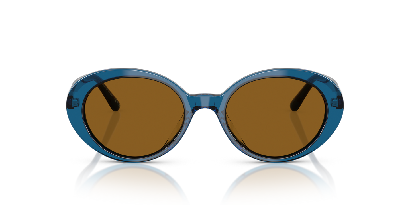 Oliver Peoples Lumar with Tesukon Blue frame and Brown lenses - Image Material 