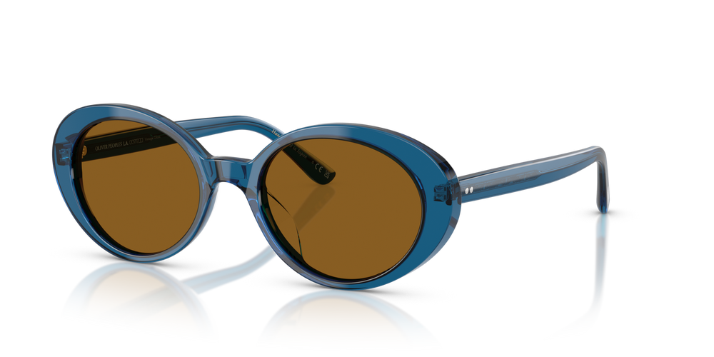Oliver Peoples Lumar con montatura Blu Tetsukon e lenti  Marrone - immagine 6